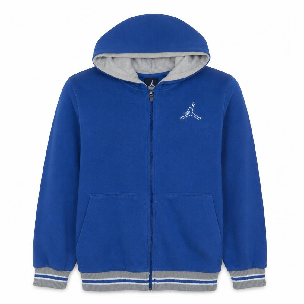 Nike Jordan Blue Full Zip Hoodie Men S Classic Fleece Sweatshirt