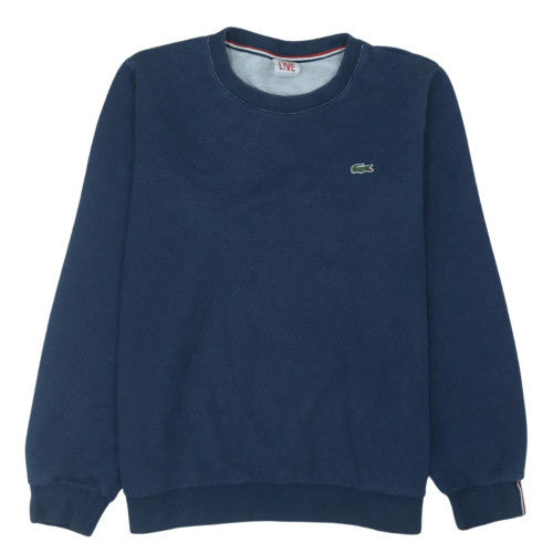 Lacoste Men's Blue 2XL Crew Neck Cotton Pullover Sweatshirt