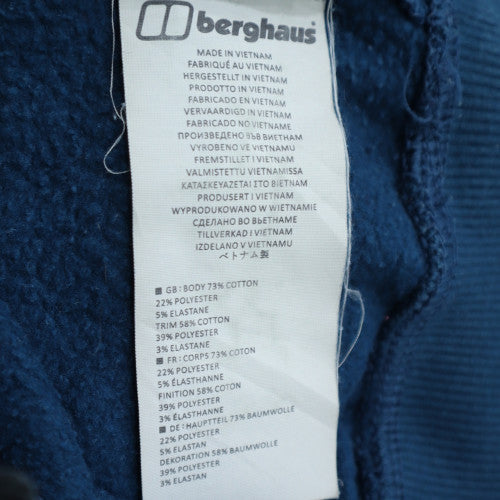 Berghaus Men's Blue Pullover Hoodie Size M Outdoor Fleece Sweatshirt