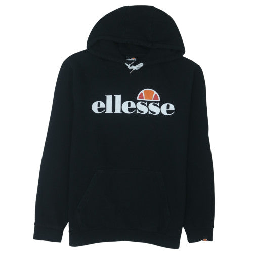 Ellesse Mens Black XL Pullover Hoodie Sports Logo Sweatshirt