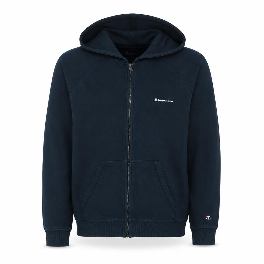 Champion Men's Navy Full Zip Hoodie XL Classic Athletic Style