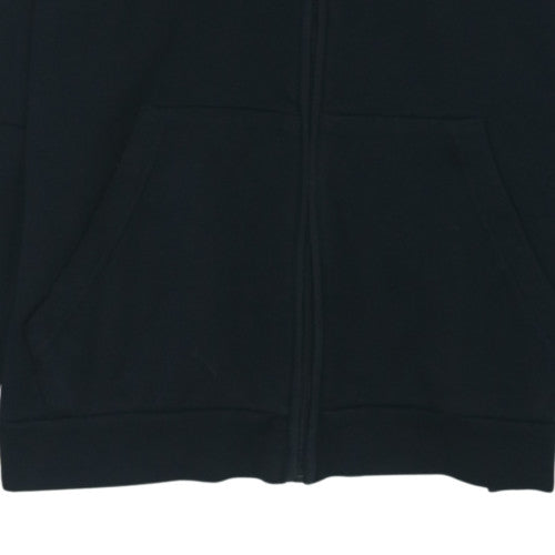 Adidas Men's Black Full Zip Hoodie Size M Sports Fleece Sweatshirt