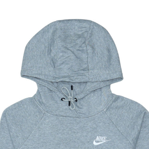 Nike Boys Grey XS Pullover Hoodie - Cotton Blend Comfortable Sportswear