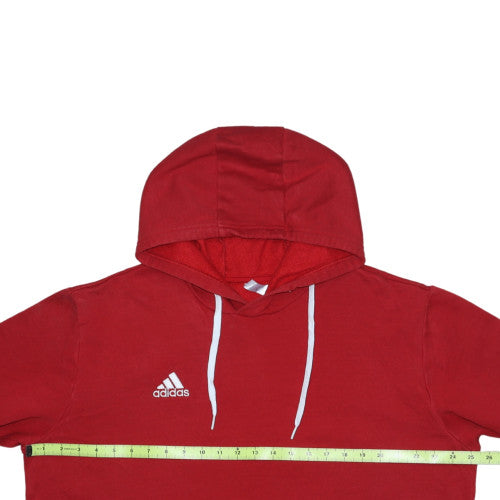 Adidas Men's Red XL Pullover Hoodie Fleece Logo Sport Style