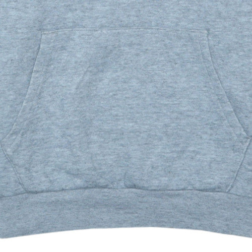 Champion Teens Grey Pullover Hoodie L Embroidered Logo Sports Fleece