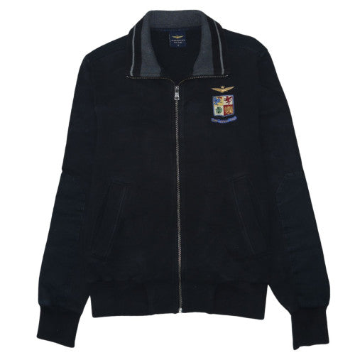 Aeronautica Militare Men's Black Full Zip Sweatshirt M