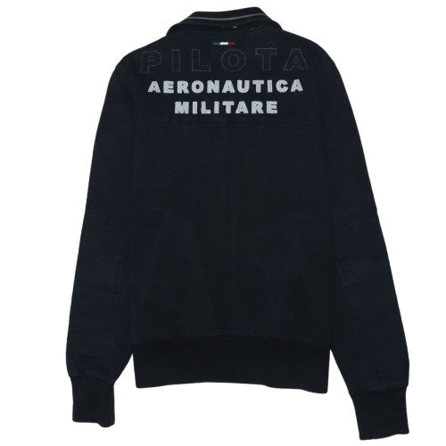 Aeronautica Militare Men's Black Full Zip Sweatshirt M