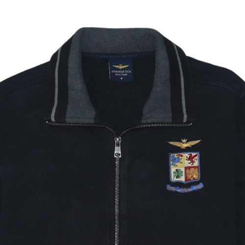Aeronautica Militare Men's Black Full Zip Sweatshirt M