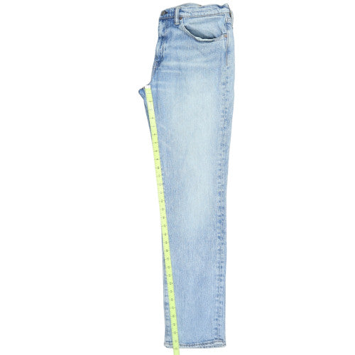Levi's Men Blue 32W 32L Straight Fit Light Wash Jeans