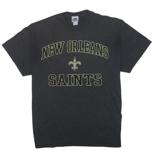 Majestic Men's Black New Orleans Saints XL Sports T-Shirt
