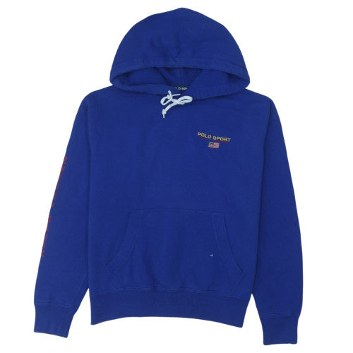 Polo Ralph Lauren Men's Blue Pullover Hoodie M Logo Sportswear