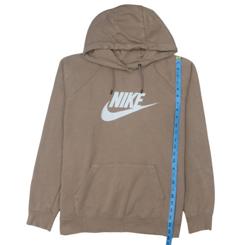 Nike Men’s Brown XL Pullover Hoodie with Logo Print