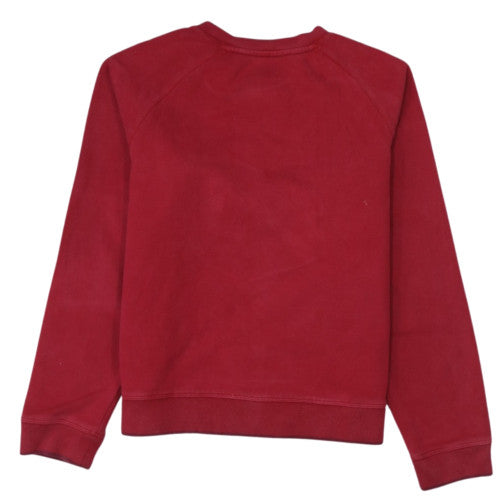 Nike Boys Red Crew Neck Long Sleeve Sweatshirt Size L 14/16 Cotton Blend