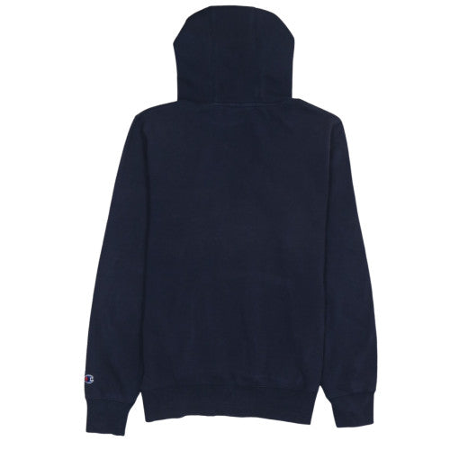 Champion Men's Blue Pullover Hoodie S Regular Fit Embroidered Logo