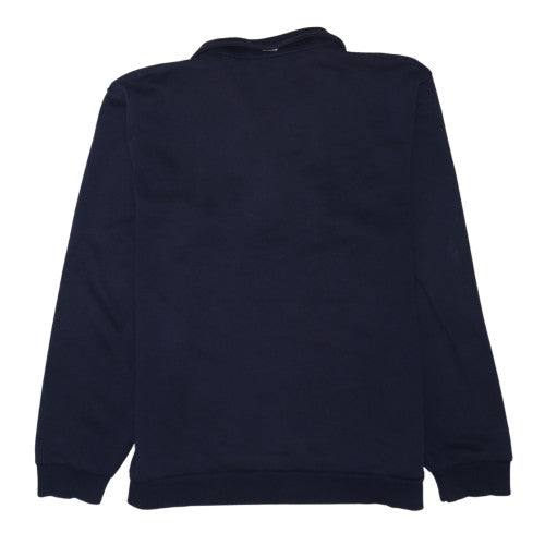 Puma Men's Blue 1/4 Zip Fleece Sweatshirt L Regular Fit