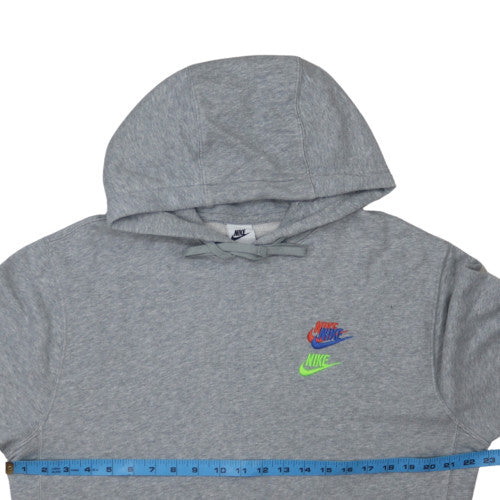 Nike Men's Grey Pullover Hoodie M Sports Fleece Sweatshirt