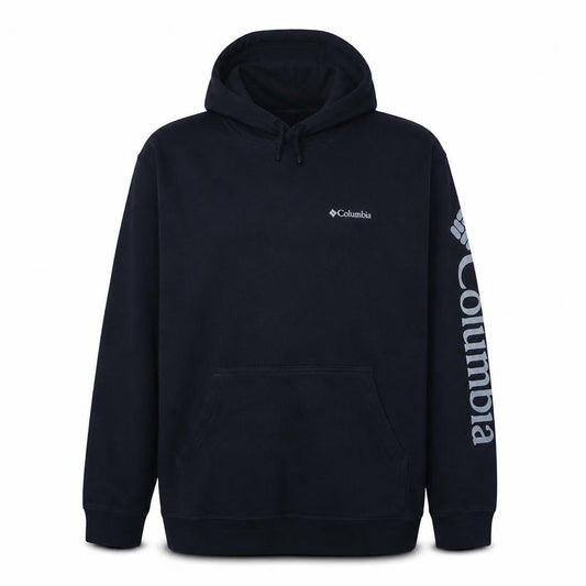 Columbia Mens Black 2XL Pullover Hoodie with Logo Sleeve
