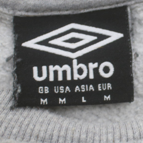 Umbro Men's Grey Crew Neck Logo Sweatshirt Size M
