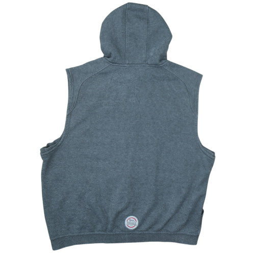 Lonsdale Men's Grey 3XL Sleeveless Full Zip Hoodie