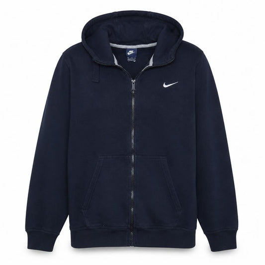 Nike Men's Blue Full Zip Fleece Hoodie XL