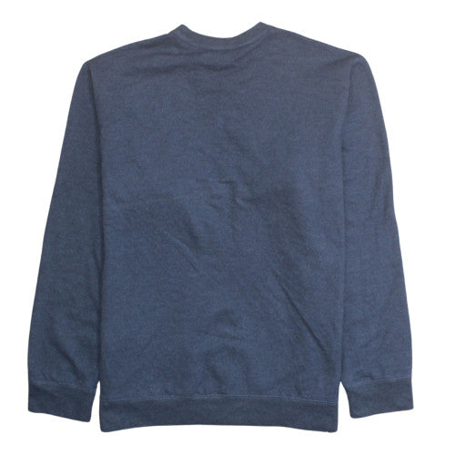 Eddie Bauer Men's Blue L Pullover Cotton Blend Crew Neck Sweatshirt