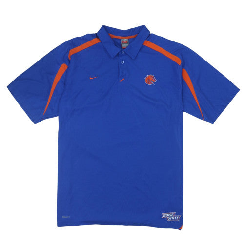 Nike Men’s Blue 2XL Dri-Fit Polo Shirt Boise State Team Sportswear