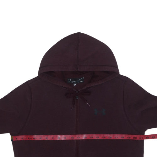 Under Armour Men's Brown Full Zip Hoodie Size M Fleece Sportswear