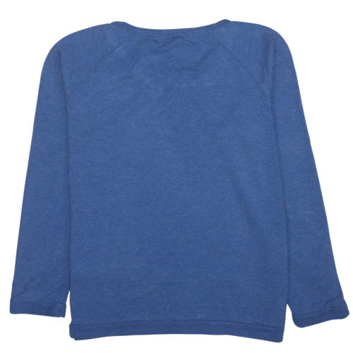 Carhartt Men Blue Long Sleeve Crew Neck Cotton Blend Sweatshirt Size M