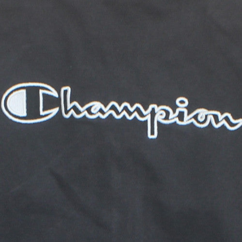 Champion Womens Black Size 12 Track Jacket Full Zip Activewear