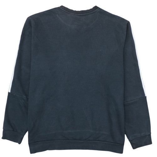 Adidas Men's Black 2XL Crew Neck Pullover Sweatshirt with Logo