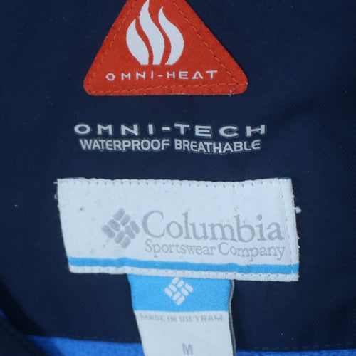 Columbia Boys Blue Waterproof Hooded Parka Coat Size M Winter Jacket