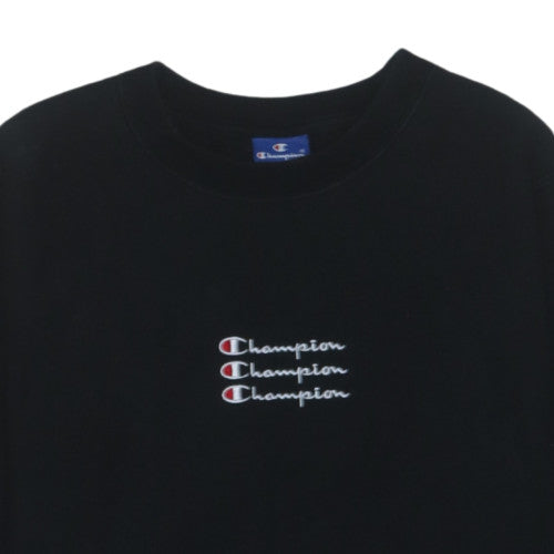 Champion Men's Black Small Pullover Sweatshirt Crew Neck