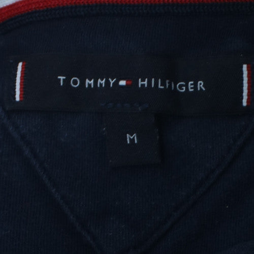 Tommy Hilfiger Men's Blue Embroidered Logo Sweatshirt M