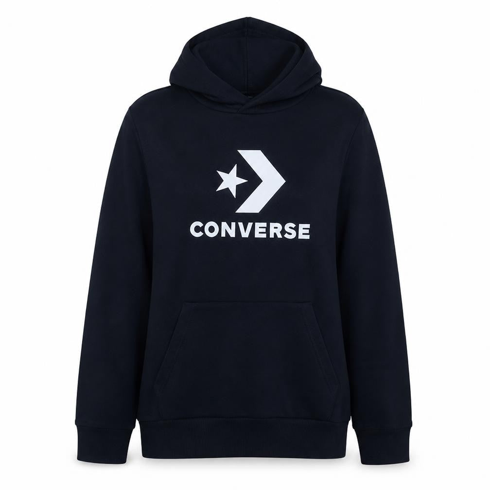 Converse Teens Black Pullover Hoodie XL 13-15Y Logo Print Sweatshirt