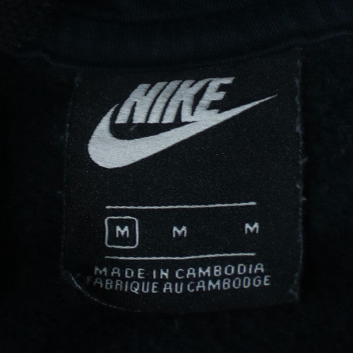 Nike Men’s Black Full Zip Hoodie M Regular Fit Fleece Sweatshirt