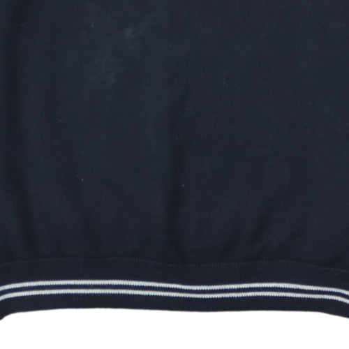 Hugo Boss Men's Blue Cotton Crew Neck Pullover Jumper L