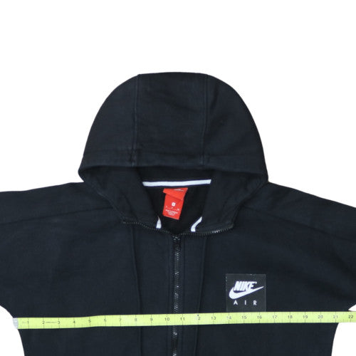 Nike Men's Black Air Full Zip Hoodie Small Cotton Blend