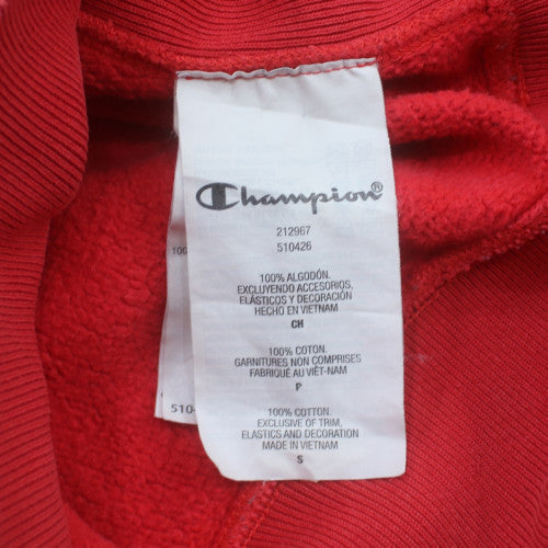 Champion Men's Red Reverse Weave Pullover Hoodie Size S