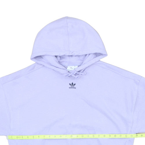 Adidas Women’s Lilac Hooded Pullover Sweatshirt Size 16 UK