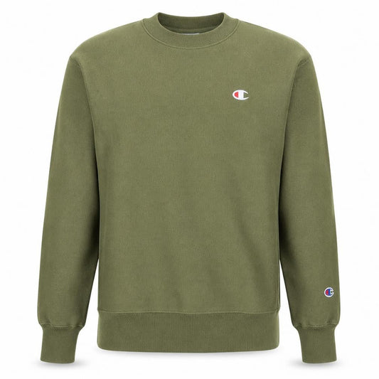 Champion Men's Green Reverse Weave Pullover Sweatshirt Medium