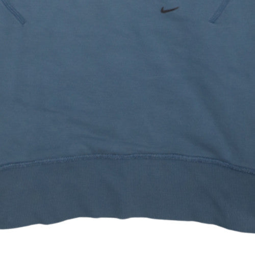 Nike Men's Blue Pullover Hoodie Size L Fleece Sportswear
