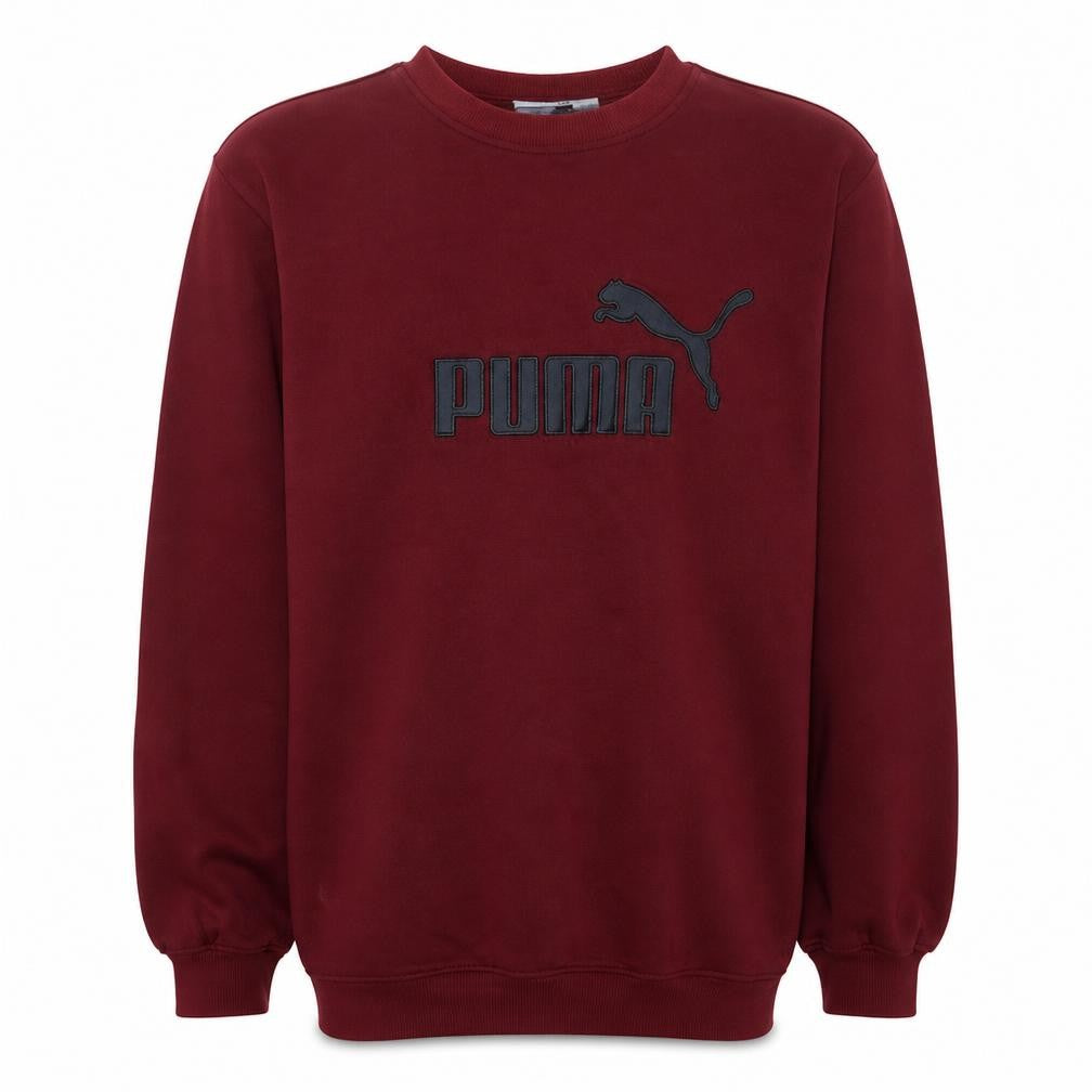 Puma Men's Red XL Pullover Crew Neck Logo Sweatshirt