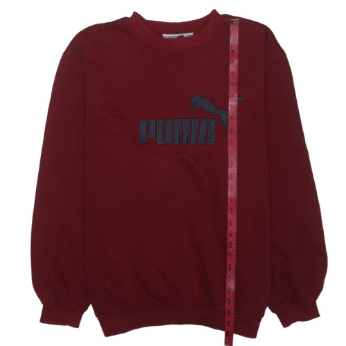 Puma Men's Red XL Pullover Crew Neck Logo Sweatshirt