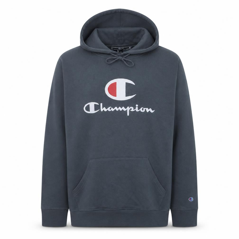 Champion Men's Blue XL Pullover Hoodie Logo Cotton Blend