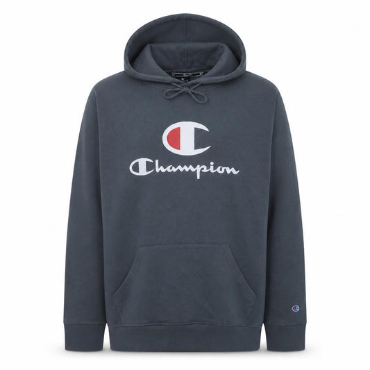 Champion Men's Blue XL Pullover Hoodie Logo Cotton Blend