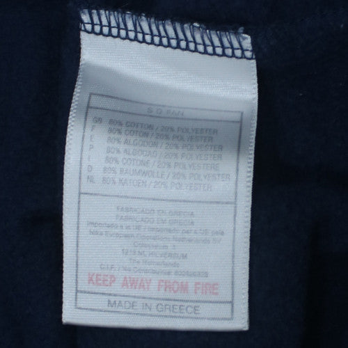 Nike Men's Blue Pullover Sweatshirt M Regular Fit Crew Neck