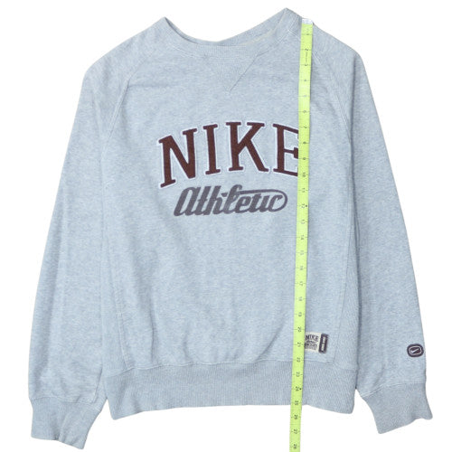 Nike Men's Grey Athletic Pullover Sweatshirt S Crew Neck