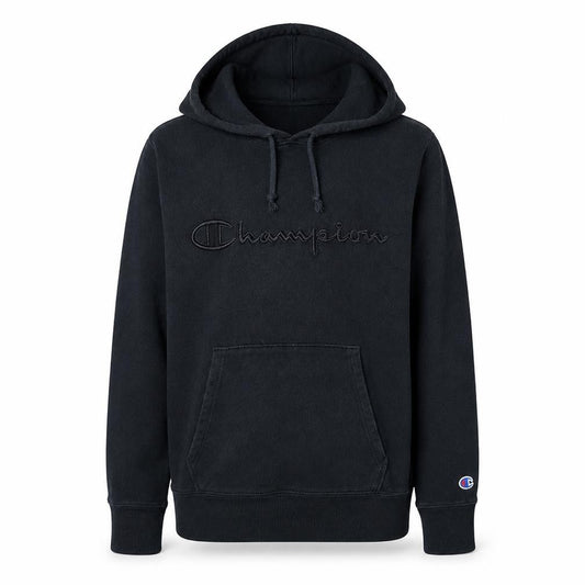 Champion Men's Black Pullover Hoodie Size S Embroidered Logo