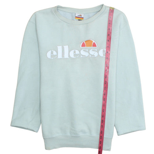 Ellesse Womens Light Blue Crew Neck Pullover Sweatshirt Size M
