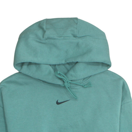 Nike Men's Green Pullover Hoodie M Regular Fit Fleece Sweatshirt